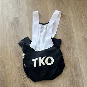 PAS NORMAL ESTUDIOS TKO Black and White Cycling Bib